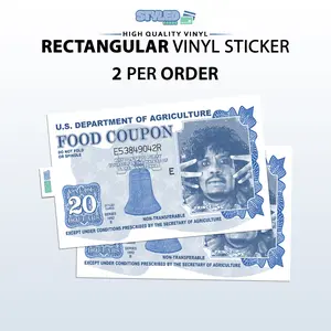 funny prince food coupon rectangular vinyl sticker