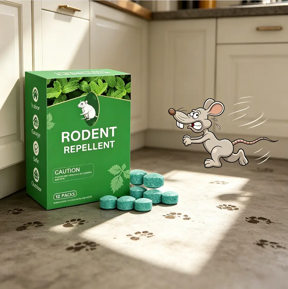 12-Pack Natural Peppermint Oil Rodent Repellent Pouches - Eco Friendly Repellent, Non-Toxic, Indoor Safe Home Pest Control, Pet & People Friendly for Homes, Garages