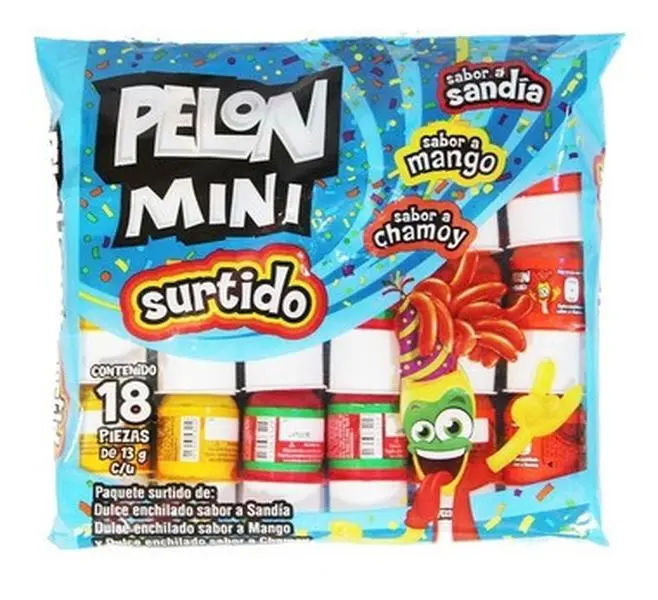 Hershey's Mini Pelon Candies - Mango, Chamoy, Sandia Flavors - 18-Piece Sweet Snack Pack