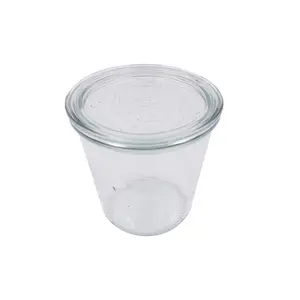 Packnwood  3.93 Dia. x 4.33 in. 19.6 oz Bokocook Reusable Weck Jars with Glass Lid Mold - 6 Piece