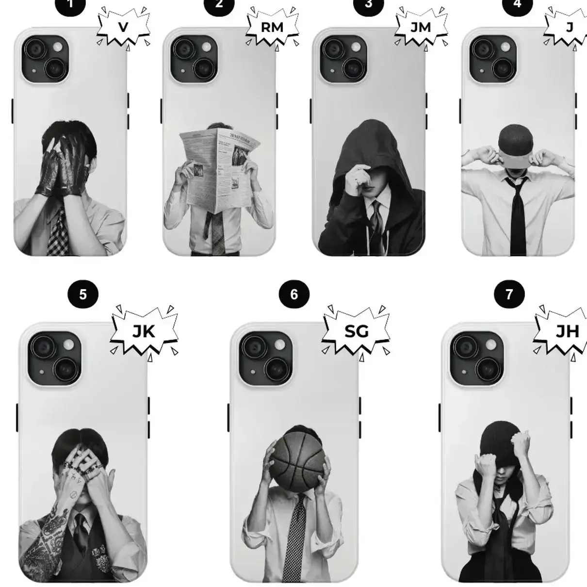 Kpop Idol Phone Case, Protective Phone Cover for Music Fans Compatible with iPhone 11, 12, 13, 14, 15, 16, 17 & more – check our available sizes