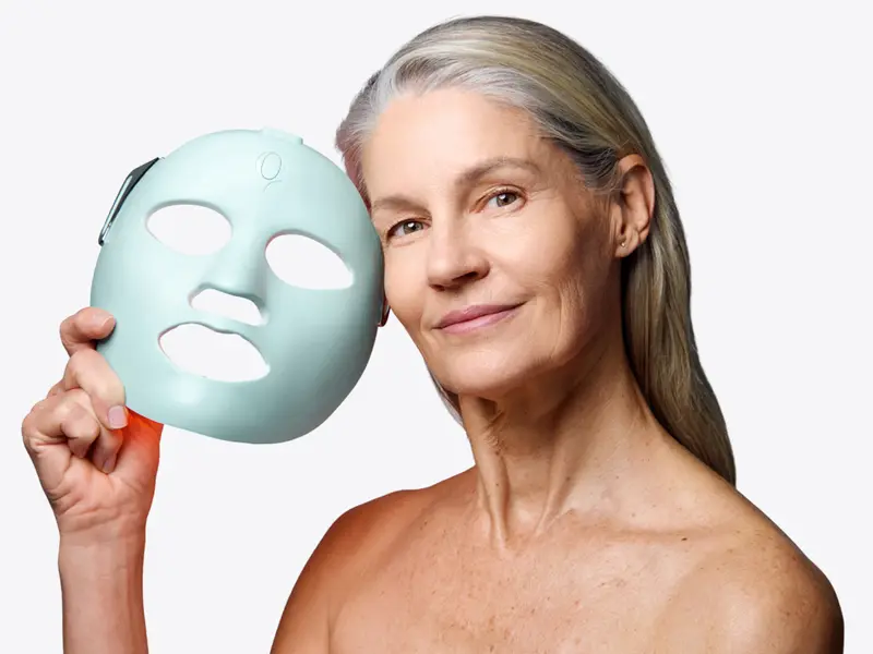 Product Introduction of Qure LED Light Therapy Mask for Face - FDA Cleared for Wrinkles & Acne Treatment with 3 Modes, 5 Facial Areas &  5 Lights: Red, Deep-Red, Blue, Amber & Infrared, 3-Min Daily, Eye-Protection, Smart App 20