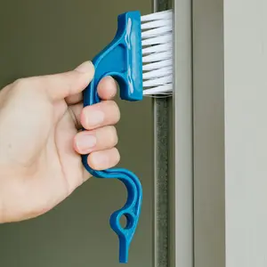 2pcs Hand-held Groove Gap Cleaning Tools Door Window Track Kitchen Cleaning Brushes