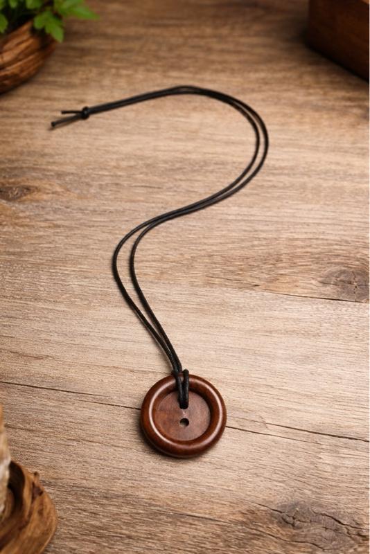 Lost button necklace