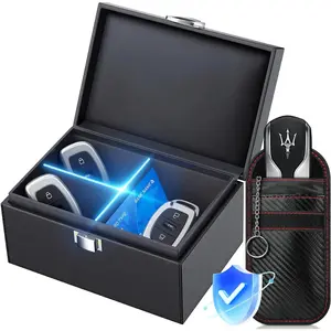 Faraday Box for Car Keys, Key Fob Signal Blocker Rfid Box for Car Keys, Faraday Key Fob Protector Signal Blocking Box