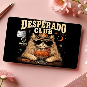 The Desperado Club Inspired Card Skin Cover, Funny Princess Donut Credit Card Sticker, LitRPG Fantasy Vinyl Decal for Gamer Gifts