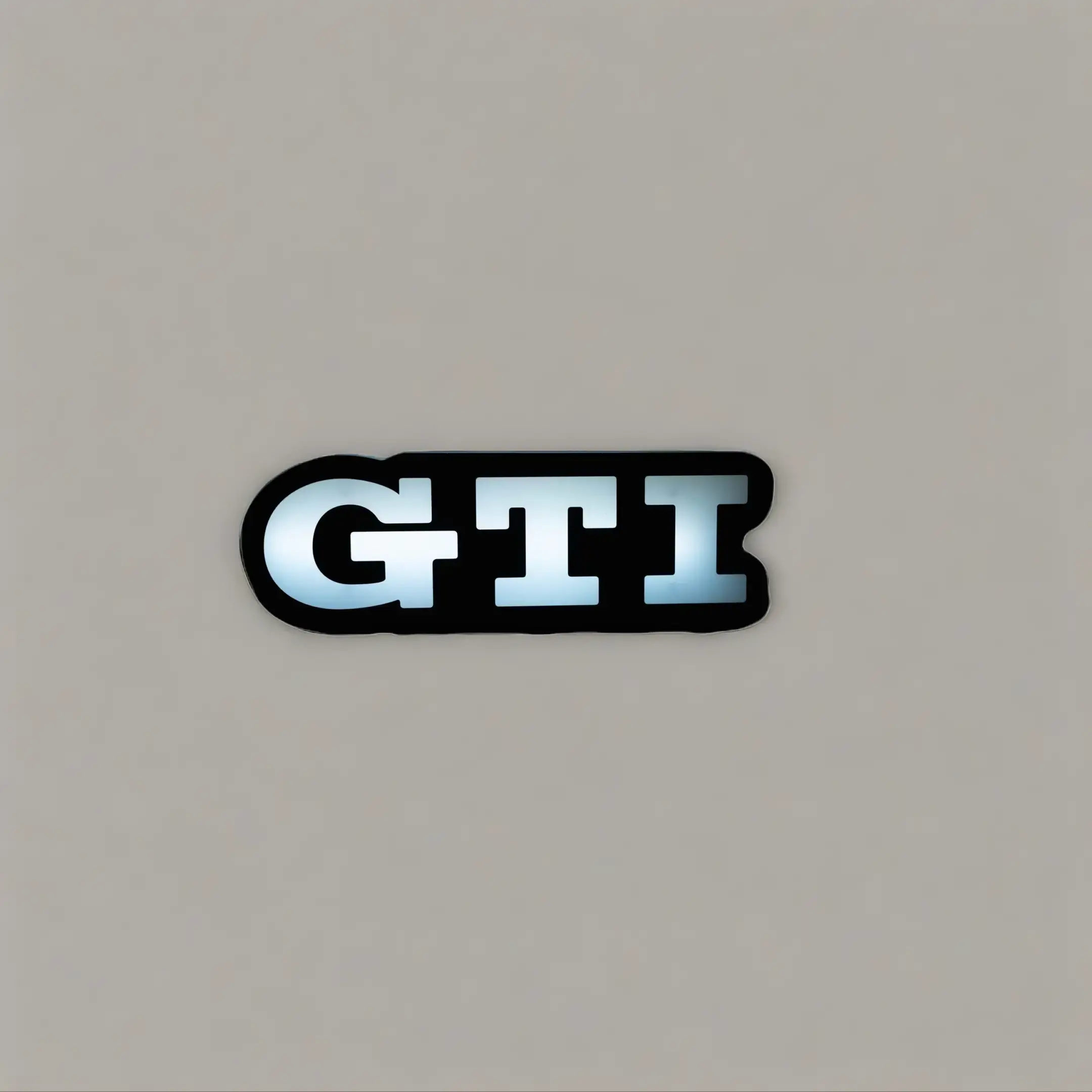 Habibis Carbon Flow Series GTI LED Grill Badge - Premium Chasing RGB Luminous Lights, App-Controlled Customizable Truck Car Decal Stickers, Weather-Resistant for Vehicle Style Enhancement & Night Drive