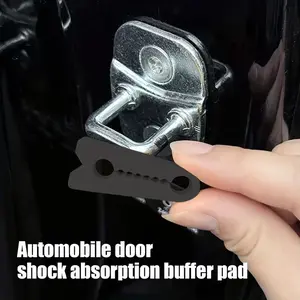 4 Pcs Silicone Car Door Shock Absorber Pads, Anti-Noise Protection Layer to Enhance Sound Insulation & Comfort, Fits Car Door Locks