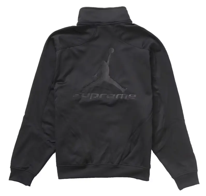 Supreme x Air Jordan Tricot Track Jacket Black, Tops, Long Sleeve 