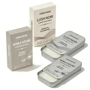 【BUY 1 GET 1 FREE】Solid Perfume-Lush Noir (Oriental Gourmand)&Noble Azure (Woody Aquatic )   Long-Lasting, Portable Creamy Solid Fragrance for  for All Occasions