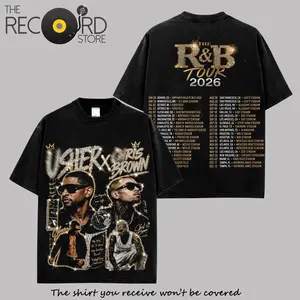 New Date The R&B Tour 2026 - Raymond & Brown #2 Graphic Tee Premium Cotton T-Shirt, R&B Music Duo Graphic Tee, Urban Hip Hop Soul Streetwear Shirt, Concert Tour Merch, Gift for Breezy R&B Fans, Vintage Music Tee