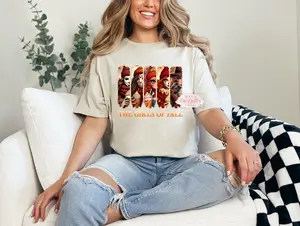 The Girls of Fall Shirt Pressed with DTF or Eco Solvent on Printable Vinyl Gildan Soft Style T-Shirt