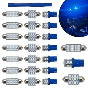 24-Pcs LED Dome Light Bulb Kit - T10/31mm/42mm Festoon LED Car Lights, Auto Parts Accessories, Car Accessories for Map & Door Interior Lighting