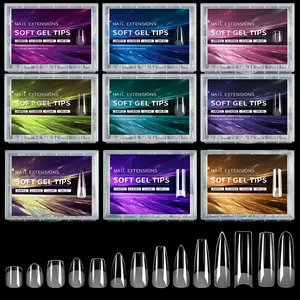 DIY Your Perfect Nails with 240 Clear Half-Matte Ultra-Thin Tips – No Filing, Invisible Extensions!