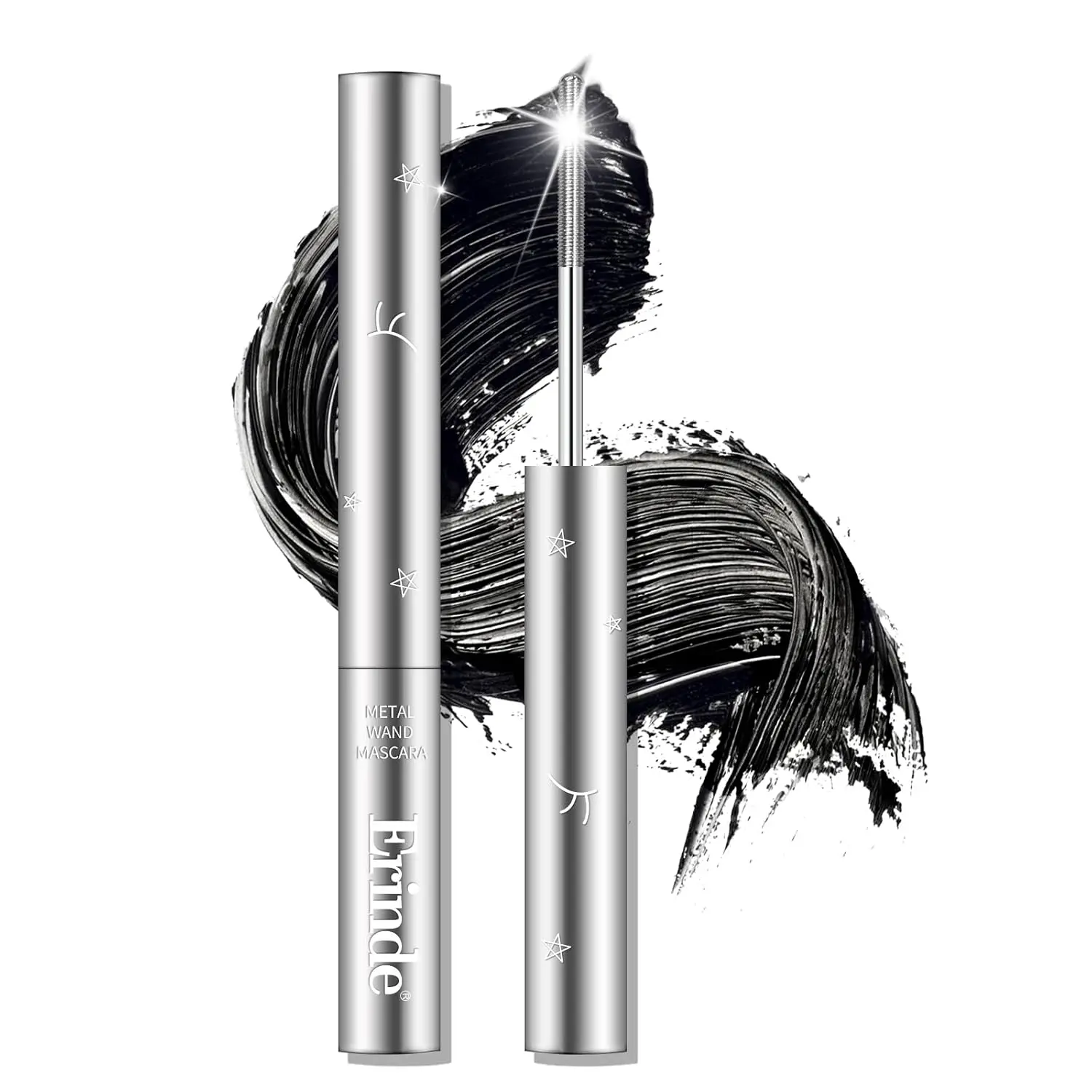 Erinde Metal Wand Super Volumizing Mascara, Waterproof & Smudge-Proof All-Day Stay Lash Tint, Alcohol Free Formula for All Skin Types, ABS & Acrylic, Long Lasting Mascara, Spider Lashes Mascara