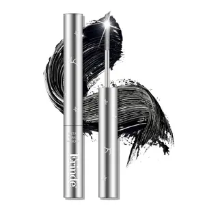Erinde Black Washable Metal Mascara, Waterproof Iron Wand Mascara, Brushless Metal Wand, Super Voluming Lash Extensions, Long Lasting Smudge-Proof No Flaking Tint