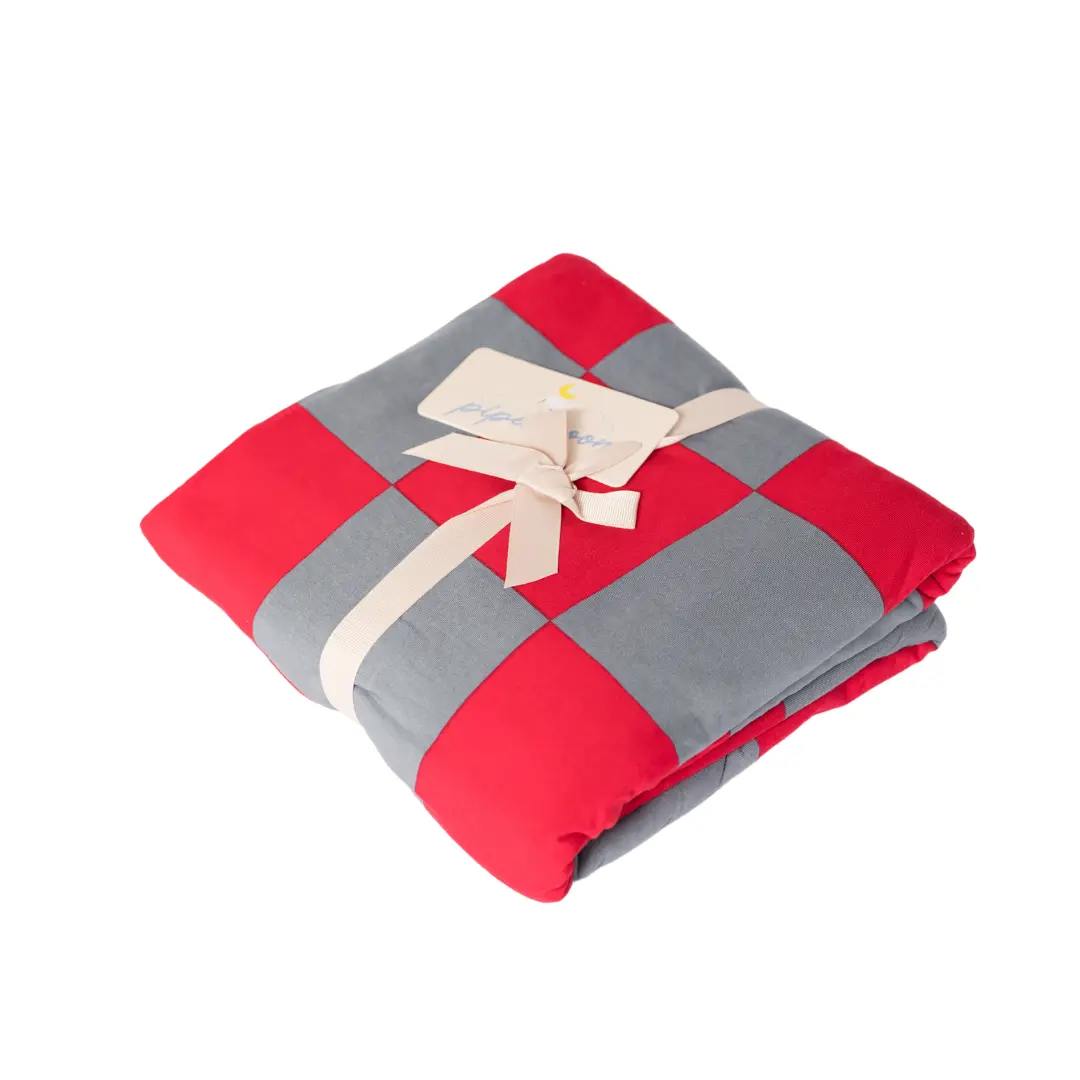 Red & Gray Gameday Adult Swaddle Blanket