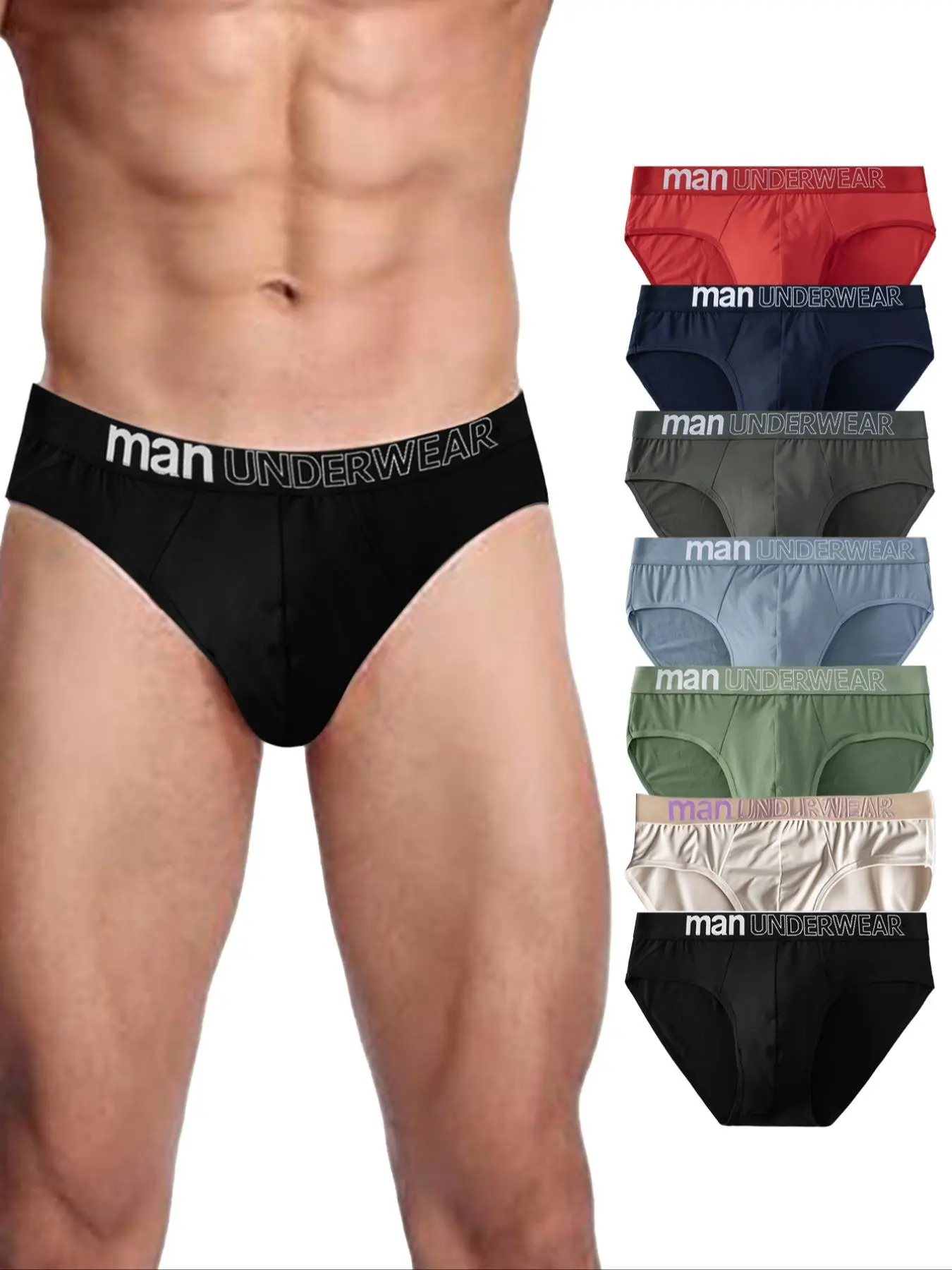 Men's Boxer Brief, Breathable Comfortable Polyester Fabric Underwear for Daily Wear, Casual Menswear Underwear for All Seasons