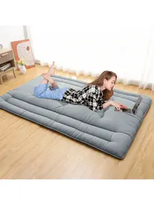 Full Size Japanese Style Futon Mattress, Foldable Roll-Up Floor Bed for Adults, Easy Storage Sleeping Mattress for RV Travel Camping