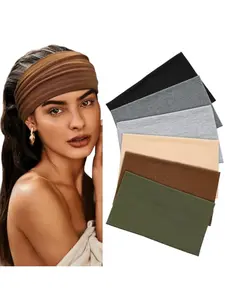 6 Pack Headbands for Women's Hair Sports  Nonslip Elastic Sweat Wicking Headband Hair Bands with Fashion Soft Headband for Running Makeup Skincare Yoga Accessories