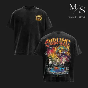 [MusicStyle] Vintage Sullen x Sublime Backyard Party T-shirt , Sublime T-Shirt & Hoodie , Rock Band Shirt, Retro Music Tee, Rock Music Lover Shirt, Vintage Band Shirts Casual Fabric Fit Top , Top Men's and Women's Clothing