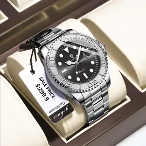 GOHUOS Fashion Luxury Male Watch Waterproof Luminous Date Men Watch Stainless Steel Male Clock Sport Fashion Men's Quartz Watches for men