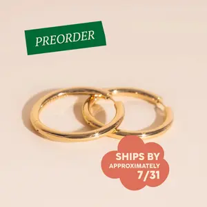 Titanium Jumbo Chunky Rounded Huggie Hoop Earrings - FeatherTUFF™