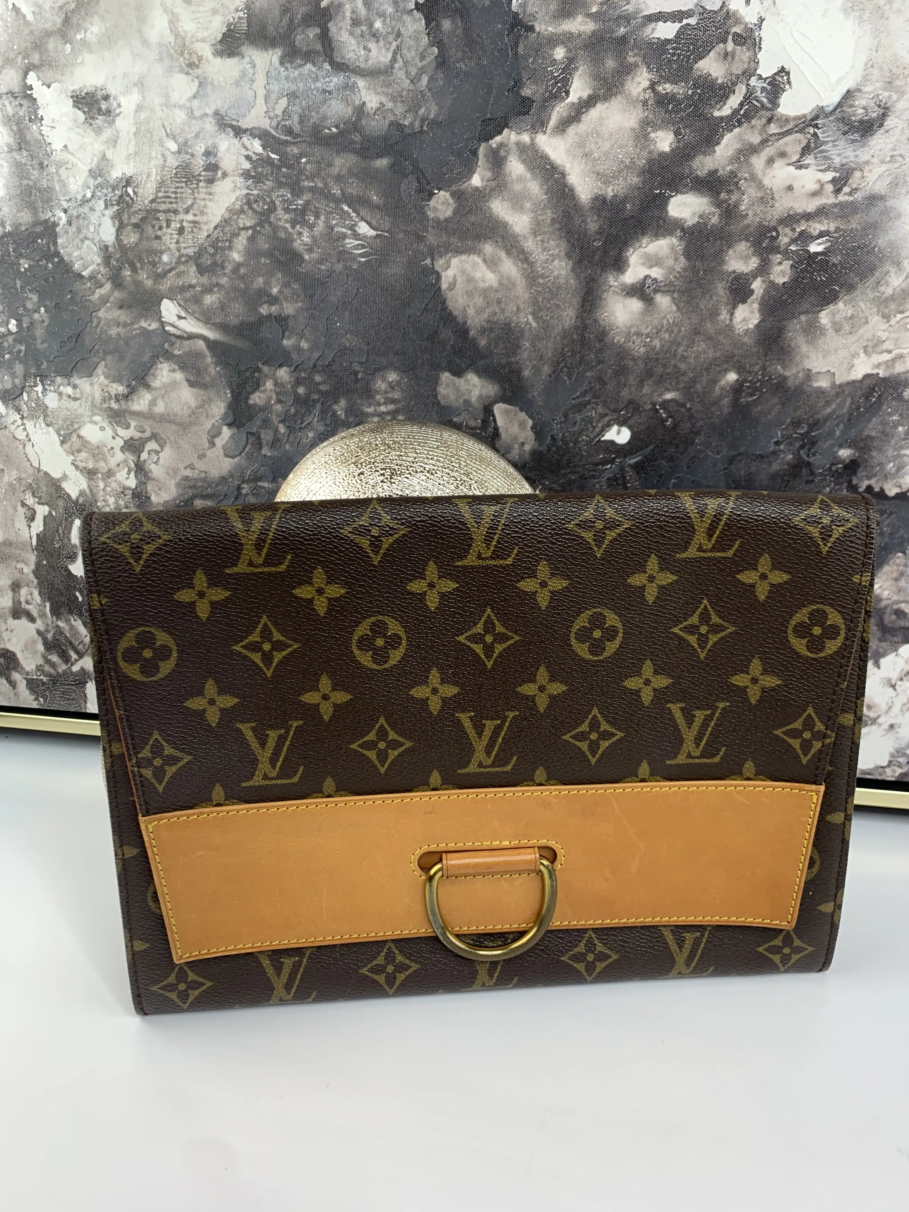 Pre-owned Louis Vuitton canvas Clutches & Wristlets Lena CLutch Small