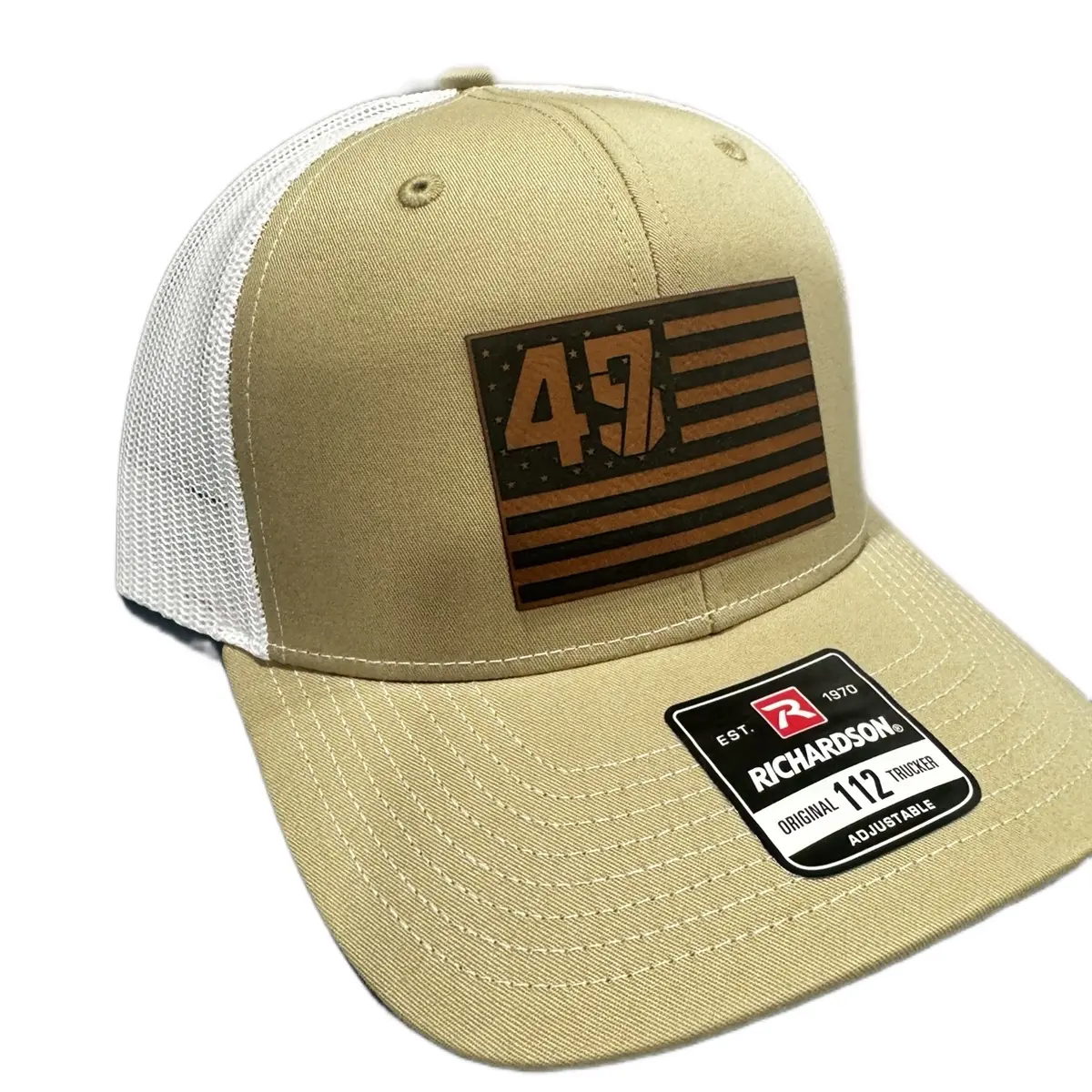 Custom Trump 45-47 Hat Richardson Unisex Trucker Hat