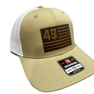 Custom Trump 45-47 Hat Richardson Unisex Trucker Hat