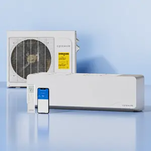 【Two packages】【Enduring Series】Cozeware 12000 BTU 115V/230V Mini Split AC Heating System 20 SEER2 WiFi Alexa Inverter Air Conditioner Cools Up to 750 Sq Ft for Home Office Garage Gym Kitchen