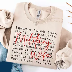 Proud Military Wife Sweatshirt, Military Shirt, Gift For Wife, Army Wife, Soldier's Wife, Army Shirt, Gift for mom