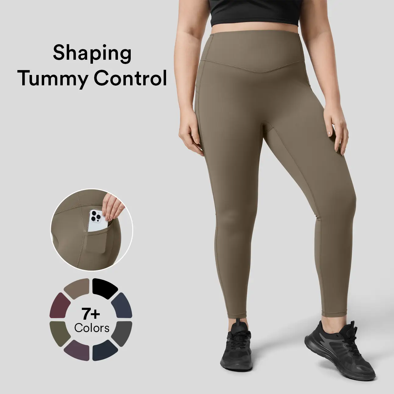 Halara SoCinched High Waisted Tummy Control Side Pocket Plus Size Shaping Training Leggings #NovaTopFinds #RushReady2025 #fall #fallfasion