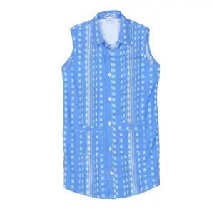 Guayabera - Turtle Sleeveless Dress