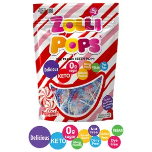 Zollipops Sugar Free Peppermint 5.2oz - Sugar-Free Peppermint Taffy Candy