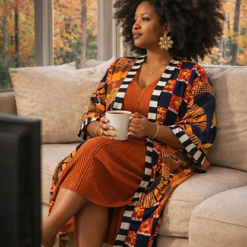 Sis African Print Lightweight lose jacket