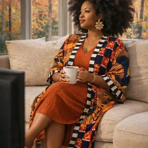 Sis African Print Lightweight lose jacket