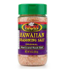NOH Hawaiian Seasoning Salt Original Alae'a and Rock Salt Pink seasoning and garnishing salt