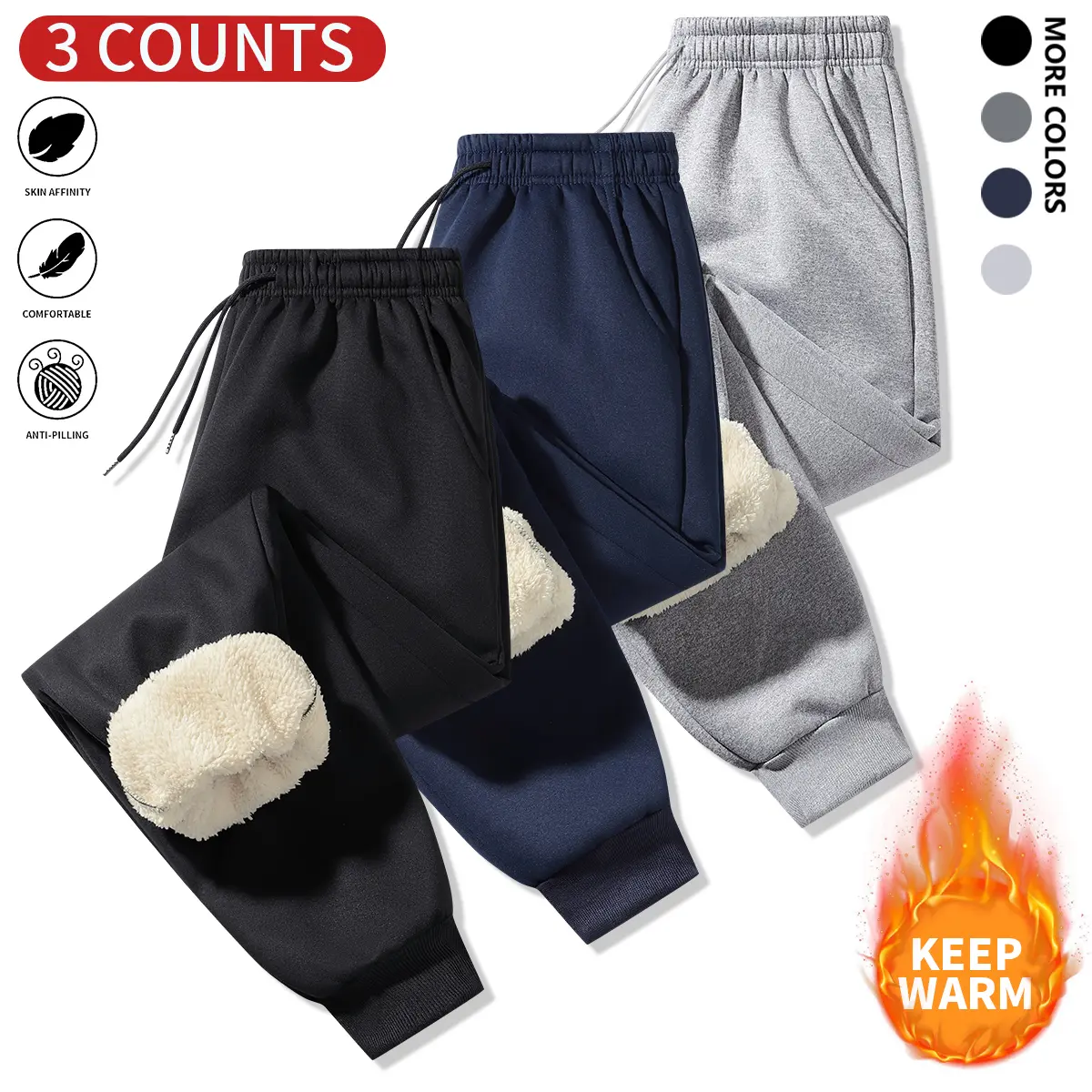 Black + Light Gray + Navy Blue