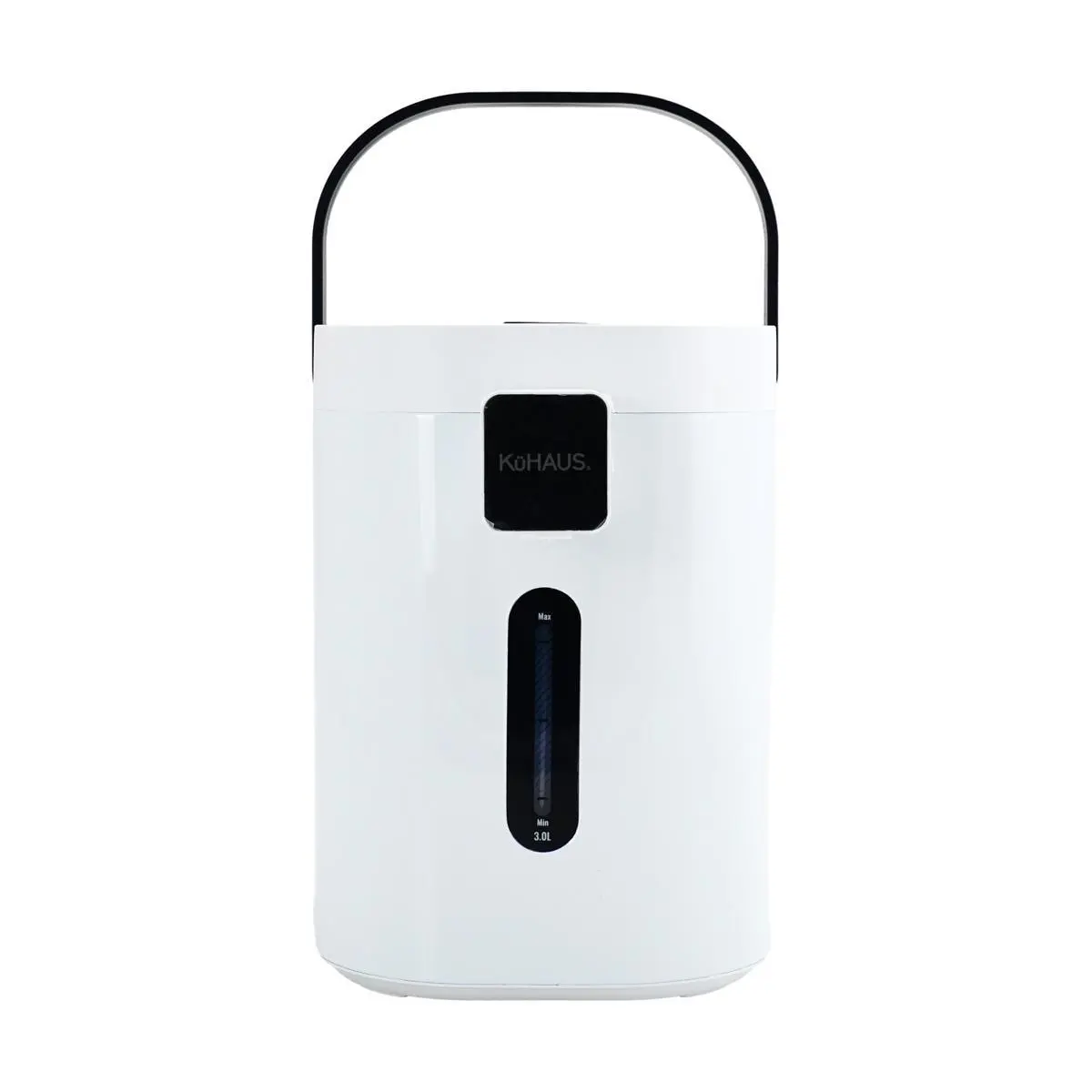KUHAUS 3.0L Smart Electric Water Kettle Dispenser, Korean Style Thermostatic Heating, Auto Shut-off, Portable Hot Water Boiler for Home & Travel, White
