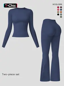 Women's Sporty Comfortable Co-Ord Sets, Casual Athletic Clothing Two-Piece Set, Activewear for Gym & Daily Activities, Athleisure Wear Set