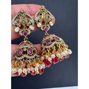 Krishna Jhumki Earrings
