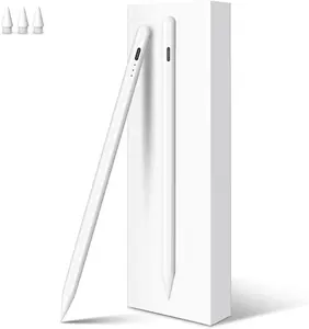 High Precision Active Stylus Pen for 2018-2025 iPad - No Bluetooth Needed, Palm Rejection, Smooth Writing & Drawing, Long-Lasting Battery (Not Compatible with Android Tablets & All Smartphones)