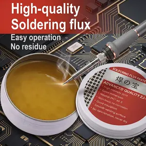 High-end circuit board solder paste (1.76 oz/50 g), professional grade neutral pH 7 rosin core solder paste without value markings, specially designed for precision soldering; suitable for repairing PCBs and integrated circuits in automotive and mobile ph