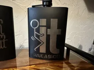 Custom engraved 8oz Stainless Steel Hip Flask Drinkware Portable Beverage Vodka