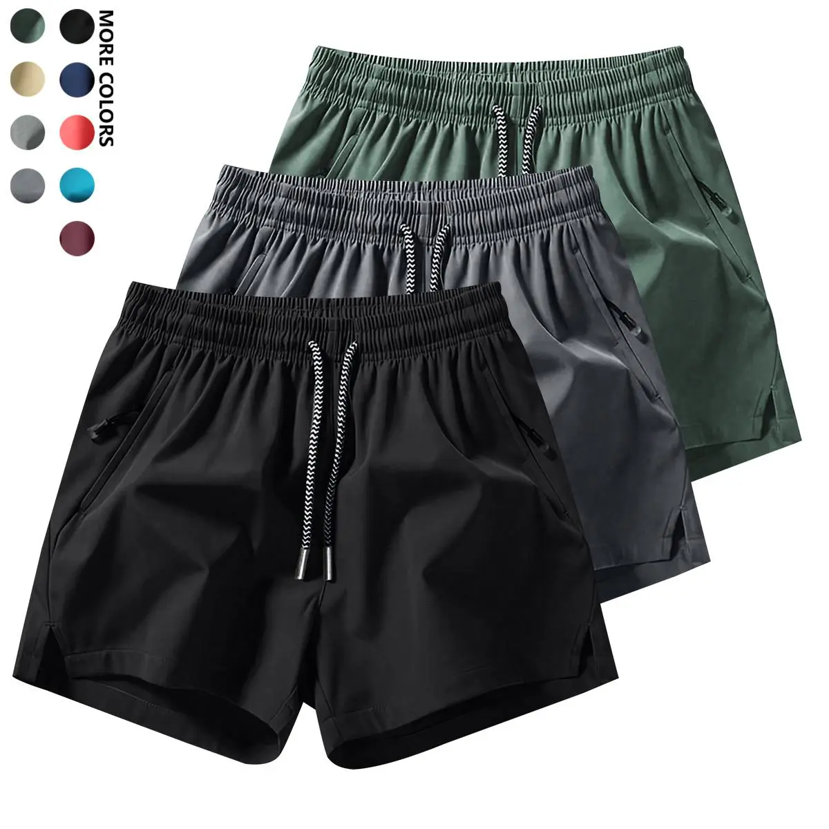 Black + Dark Gray + Army Green