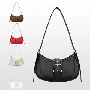 KKXIU Shoulder Bags for Women Retro Crescent Hobo Handbag Y2K Underarm Purse