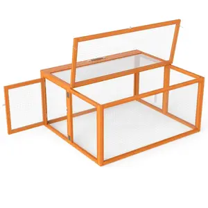 Coziwow 43″L Foldable Wooden Rabbit Cage