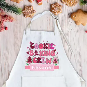 Personalized Kids Christmas Apron – Custom Name Apron Stocking Stuffer Gift