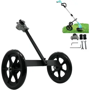 String Trimmer Wheel, 20" String Trimmer Wheel w 0.98-1.34" Shaft Tube for Gas String Brushcutter